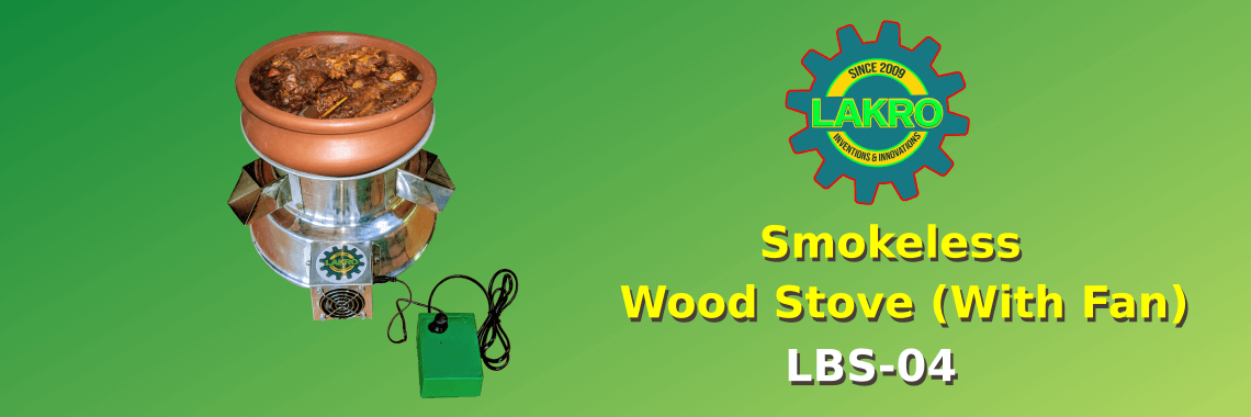 Lakro Smokeless Industrial Wood Stove - With Fan (LBS–04)